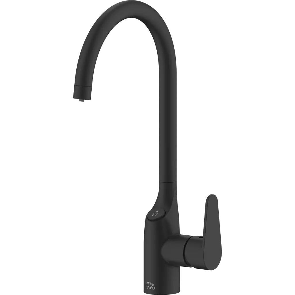 Laveo Dřezová baterie Claro s připojením na filtr vody - BAK_798D, černá mat