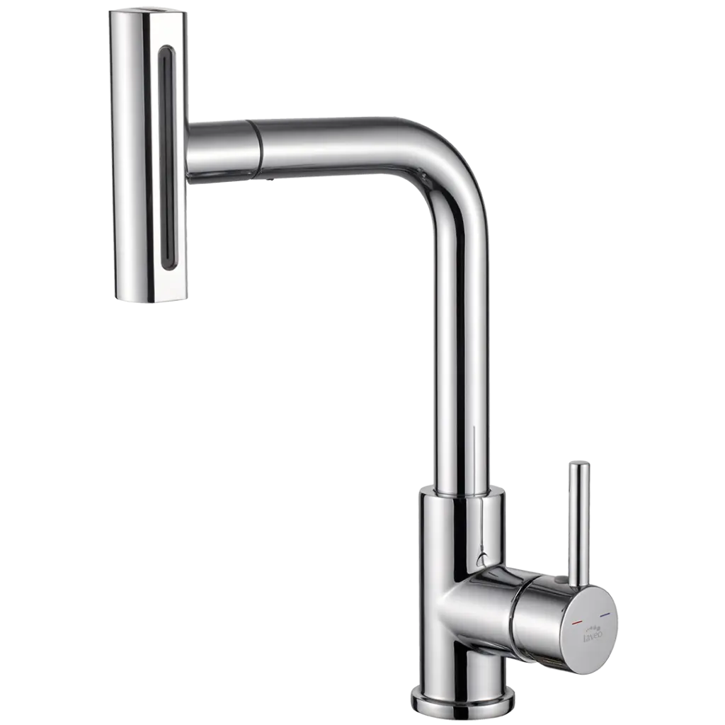 Laveo Dřezová baterie Rotaro s výsuvnou 4-funkční sprškou - BLR_069D, chrom