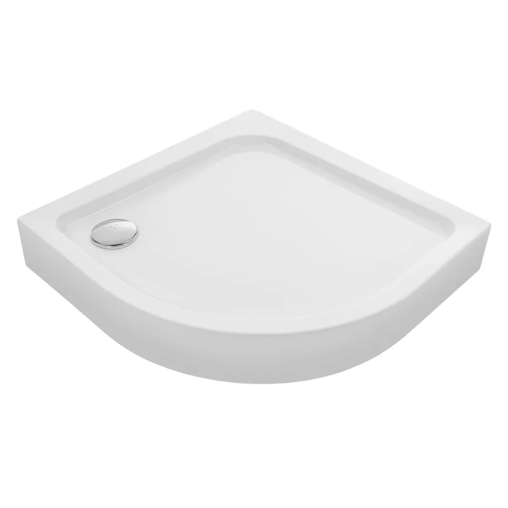 Laveo Desna čtvrtkruhová sprchová vanička 80x80 cm JBD_686Z