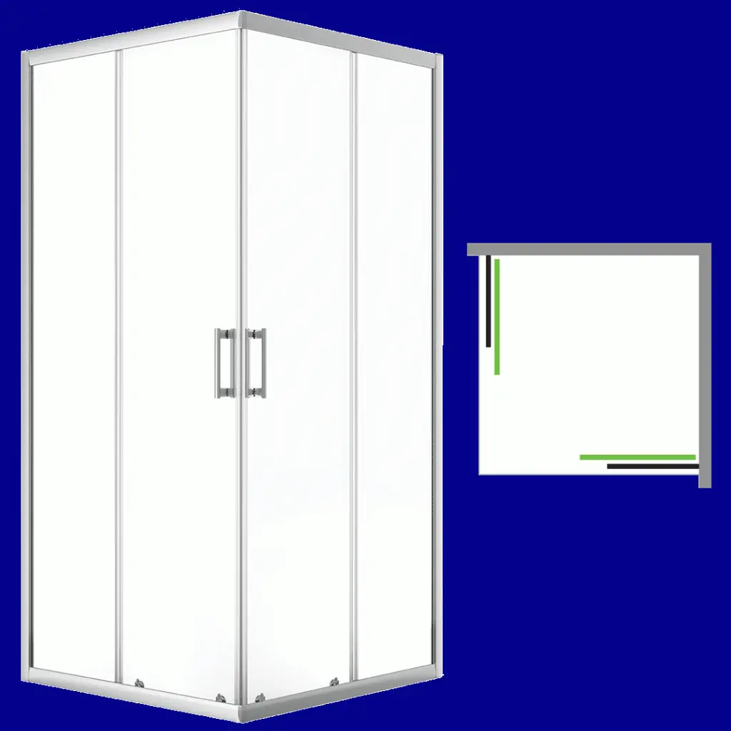 Laveo Desna čtvercový sprchový kout 90x90 cm JKD_096K