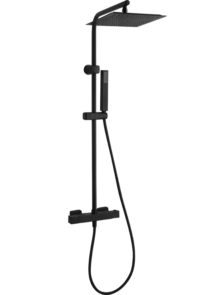 Kuchinox Sprchový komplet Cubi s termostatickou baterií - PKU_70TD, černá mat