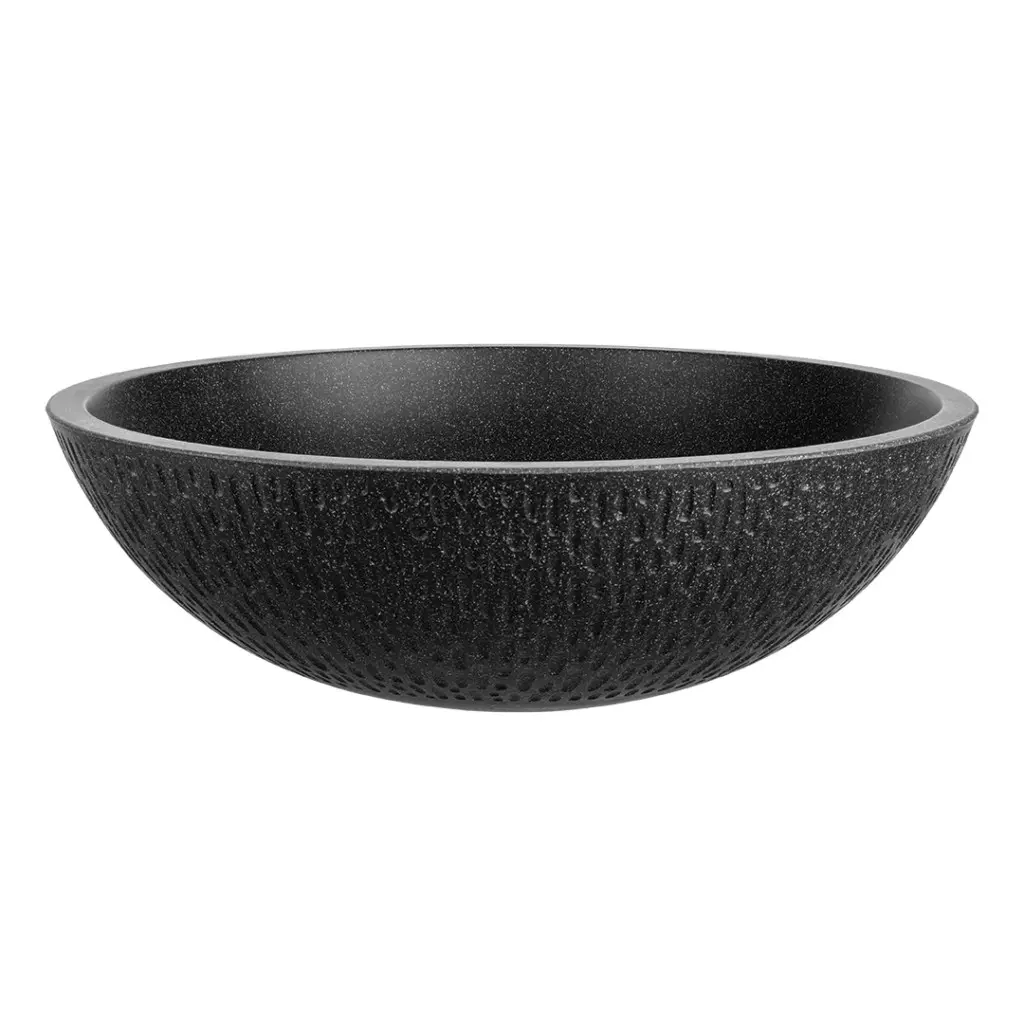 Kuchinox Umyvadlo na desku Amber ø41 cm - VGR1721T, granit, černé