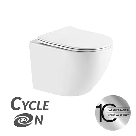 Laveo Závěsná WC mísa se SoftClose sedátkem Desna CycleOn 2.0 - VMD_610S, bílá