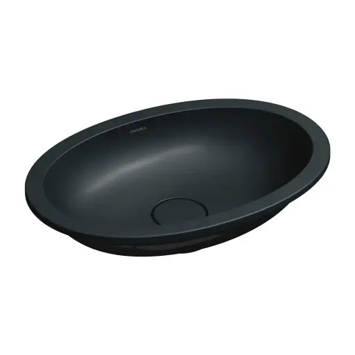 OMNIRES SHELL M+ podumyvadlo, 48 x 31 cm, černá láva matná, SHELL480UPBLV