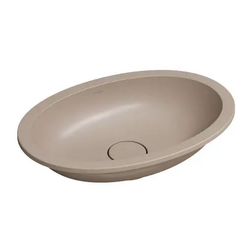 OMNIRES SHELL M+ podumyvadlo, 48 x 31 cm, písková béžová matná, SHELL480UPDB