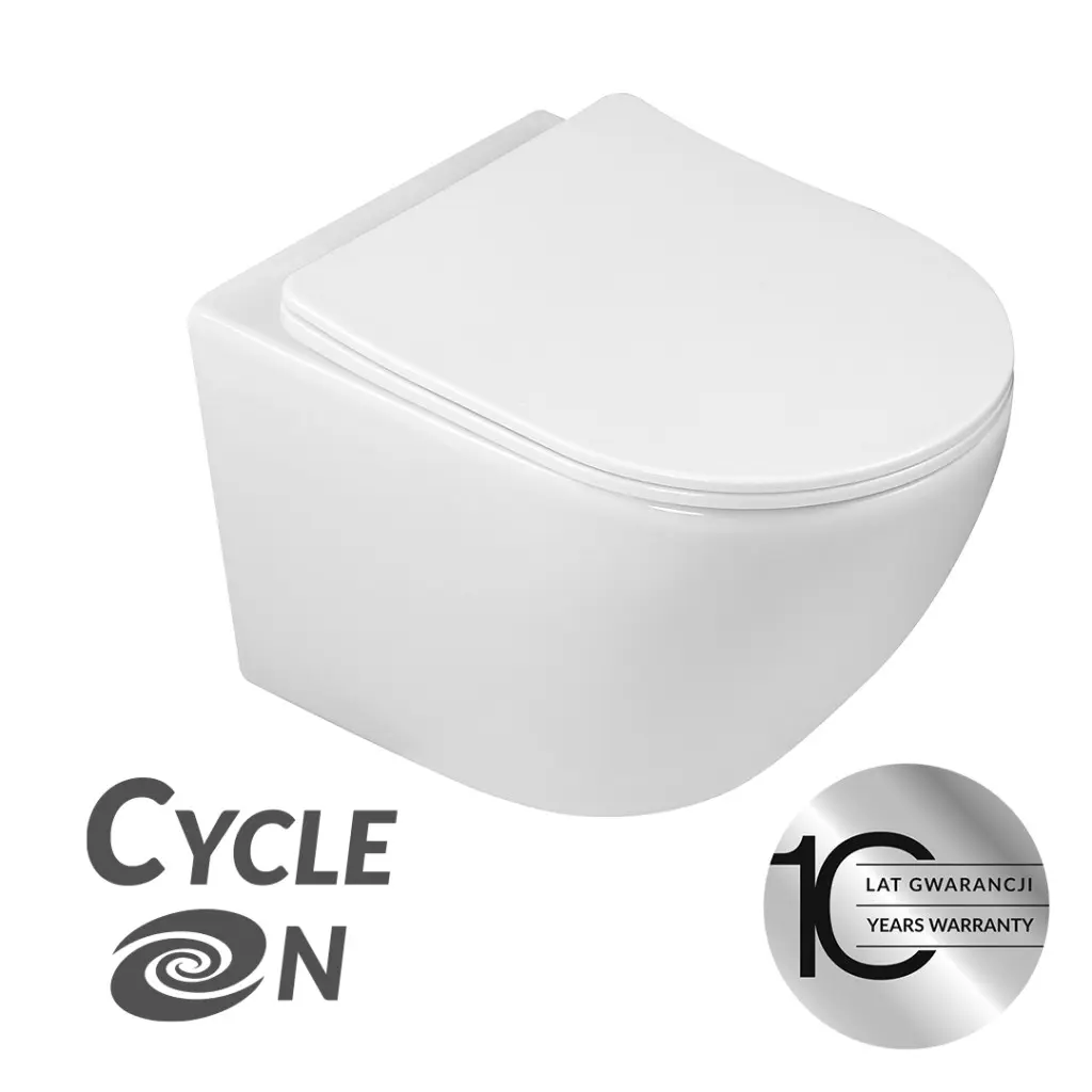 Laveo Závěsná WC mísa se SoftClose sedátkem Desna CycleOn - VMD_609S, bílá
