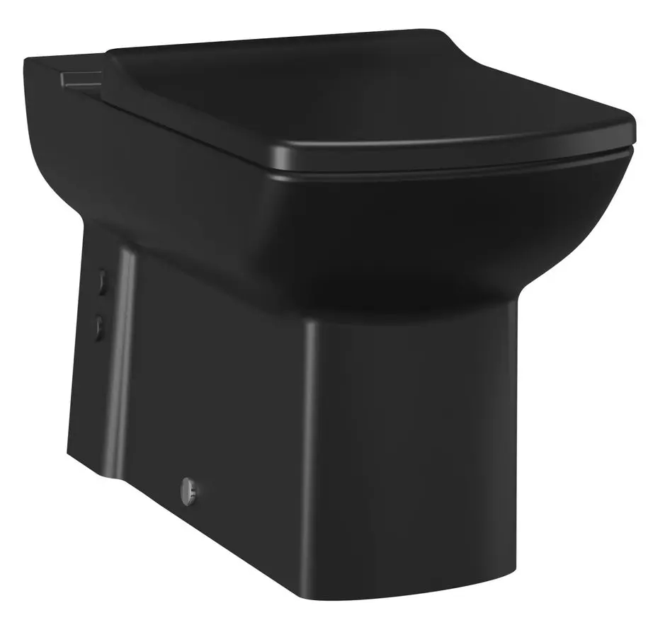 Creavit LARA WC mísa pro kombi, spodní/zadní odpad, 35x64cm, černá mat