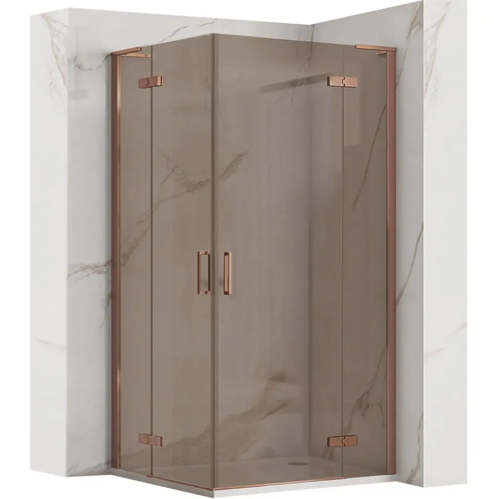 REA/S Sprchová kabina Hugo Double 80x100 Copper Brush KPL-K6973