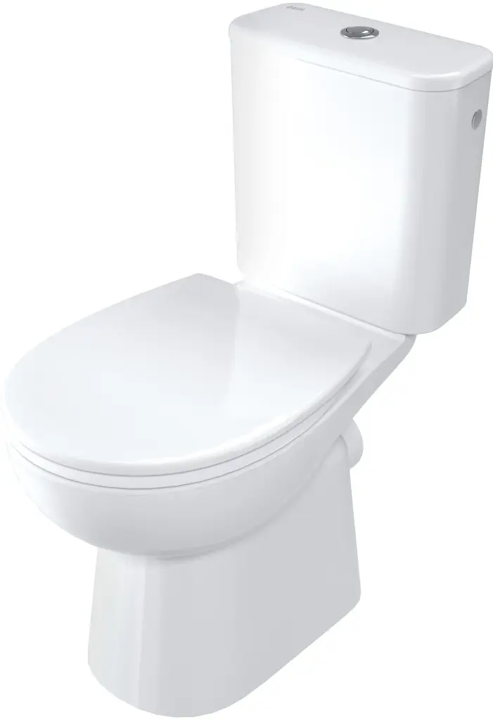 DEANTE Funkia Evo stojící WC mísa, kombi, bezokrajová, CDFD6RPS