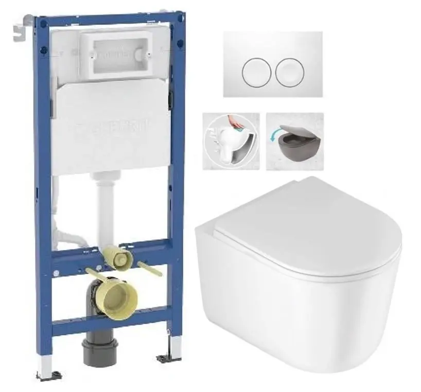 GEBERIT DuofixBasic s bílým tlačítkem DELTA21 + WC DEANTE Jasmin se sedátkem RIMLESS /VÍROVÉ SPLACH/ 458.103.00.2 21BI JA1