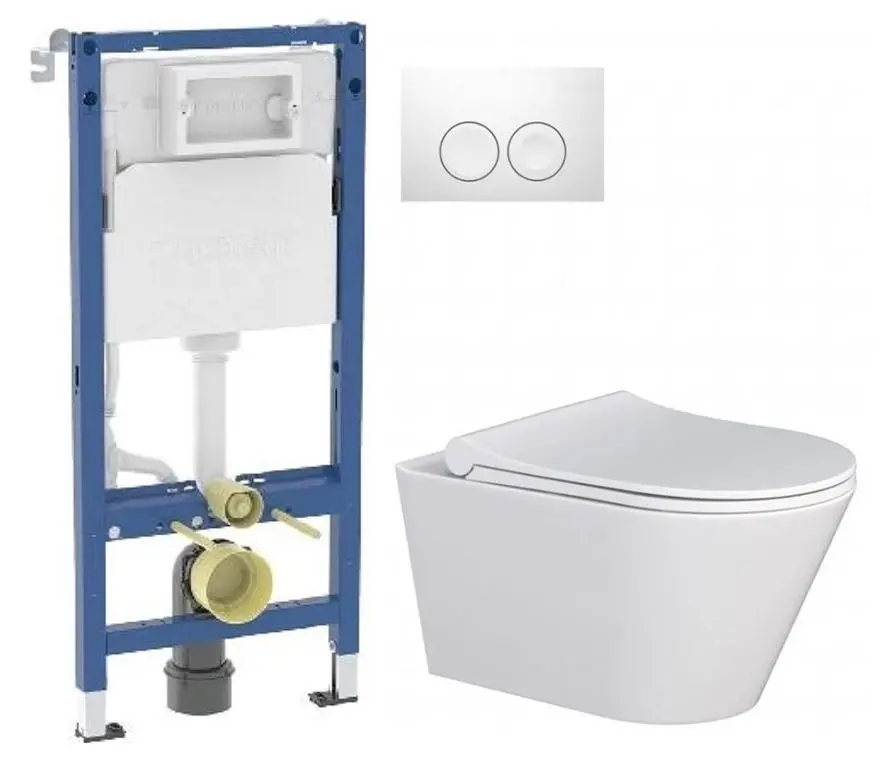 GEBERIT DuofixBasic s bílým tlačítkem DELTA21 + WC MYJOYS MY1 + SEDÁTKO 458.103.00.2 21BI MY1