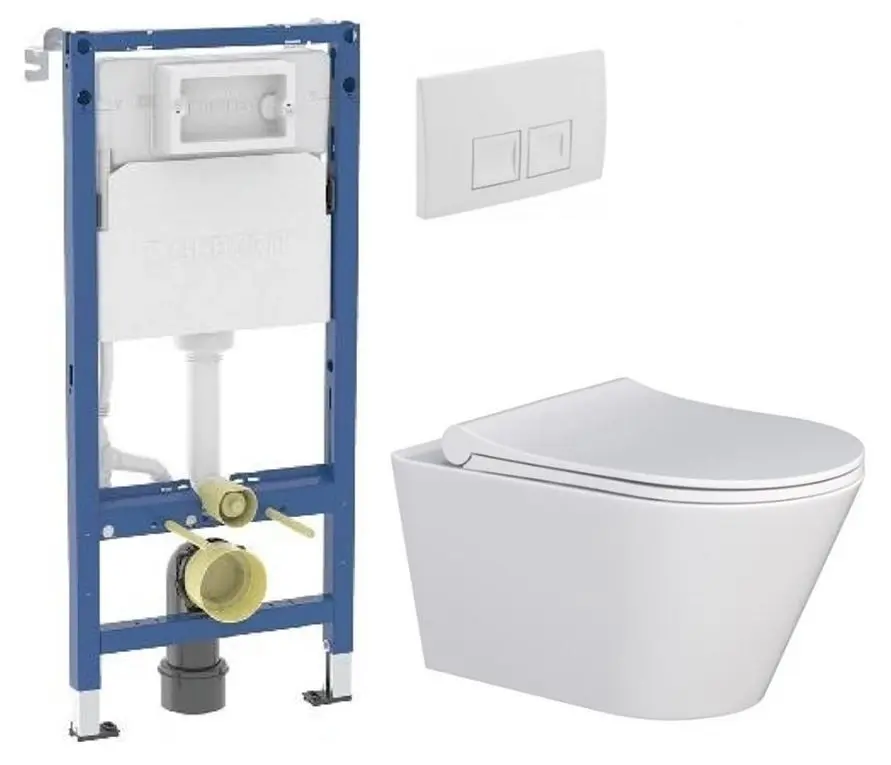 GEBERIT DuofixBasic s bílým tlačítkem DELTA50 + WC MYJOYS MY1 + SEDÁTKO 458.103.00.2 50BI MY1