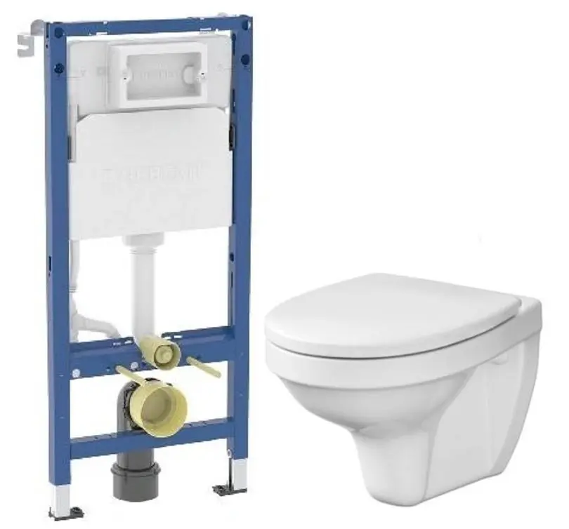 GEBERIT DuofixBasic bez tlačítka + WC CERSANIT DELFI + SEDÁTKO 458.103.00.2 X DE1