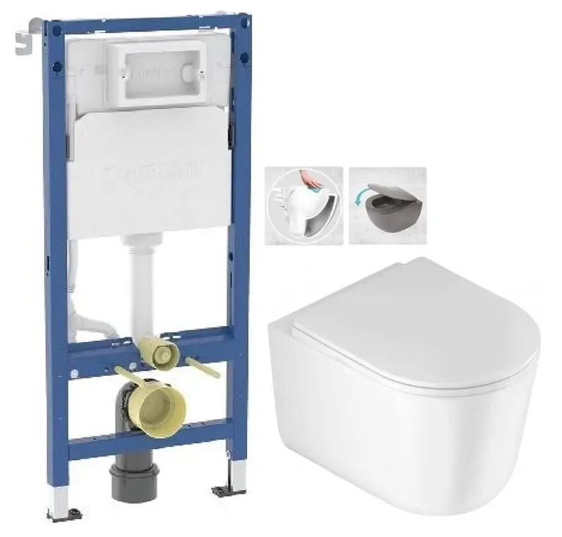 GEBERIT DuofixBasic bez tlačítka + WC DEANTE Jasmin se sedátkem RIMLESS /VÍROVÉ SPLACH/ 458.103.00.2 X JA1