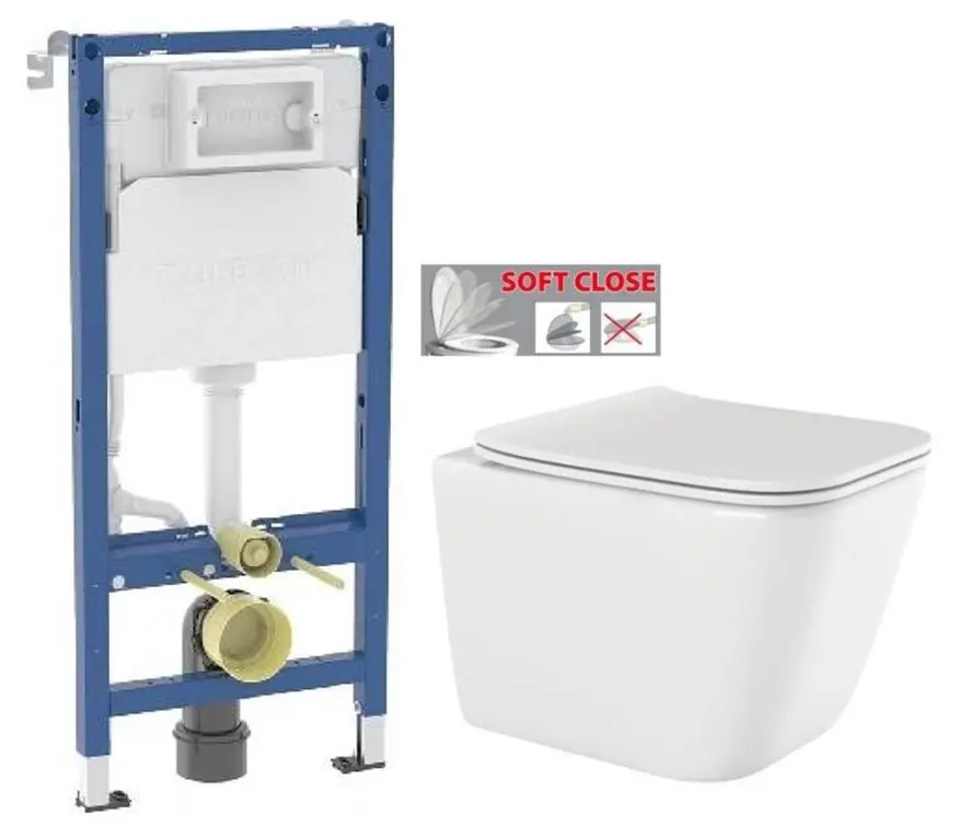 GEBERIT DuofixBasic bez tlačítka + WC INVENA PAROS  + SEDÁTKO 458.103.00.2 X RO1