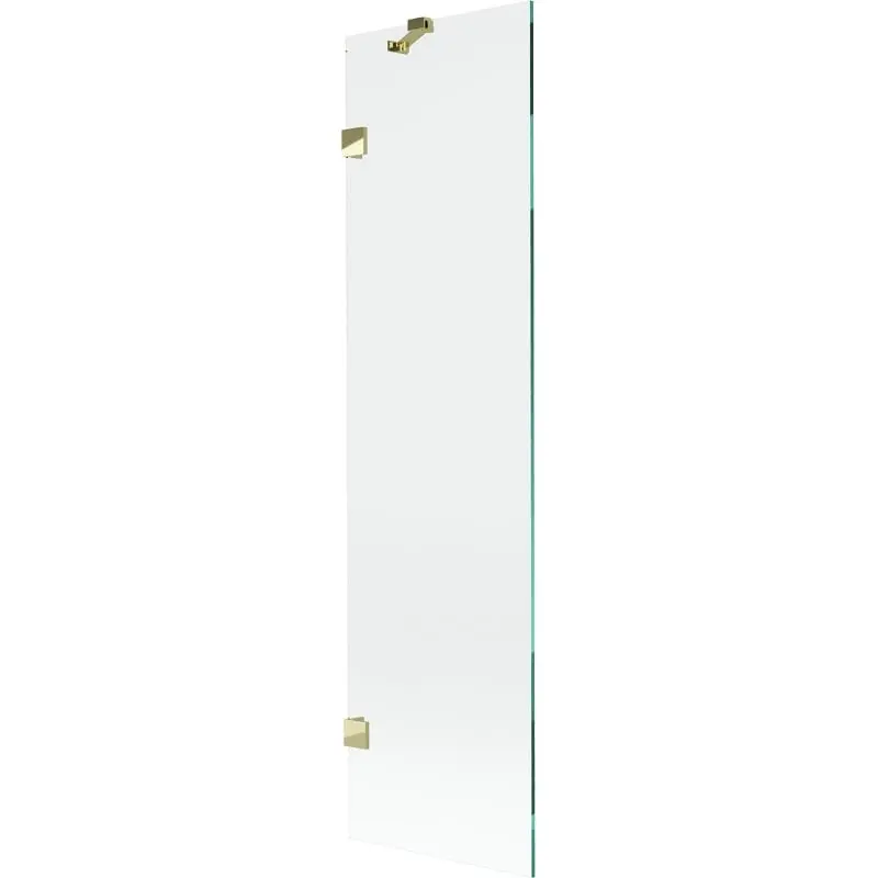 MEXEN/S Lunar vanová zástěna FIX 50 x 150, transparent, zlatá 897-050-000-50-00
