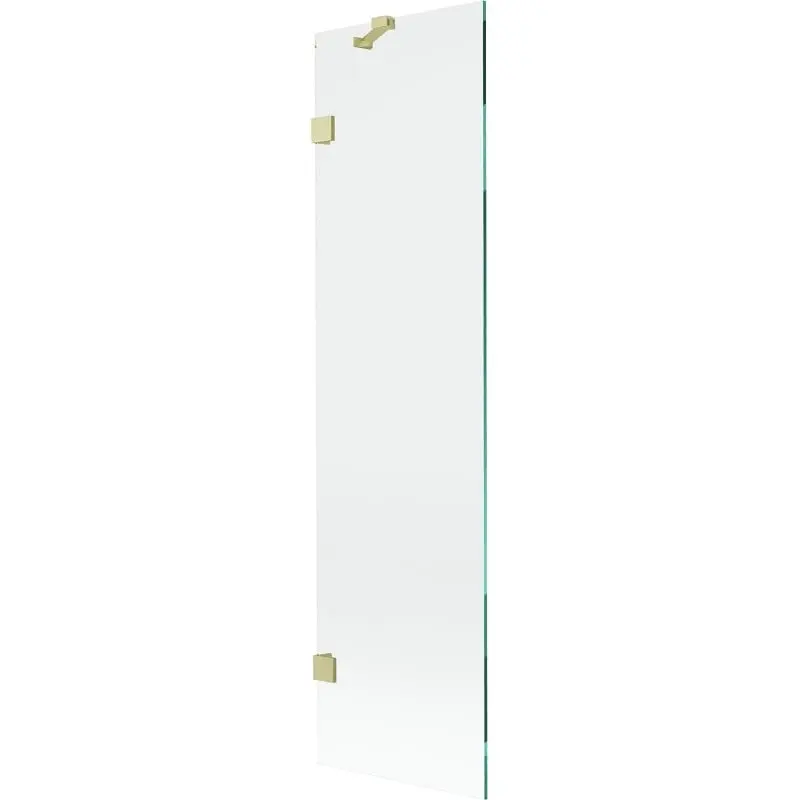 MEXEN/S Lunar vanová zástěna FIX 50 x 150, transparent, zlatá kartáčovaná 897-050-000-55-00