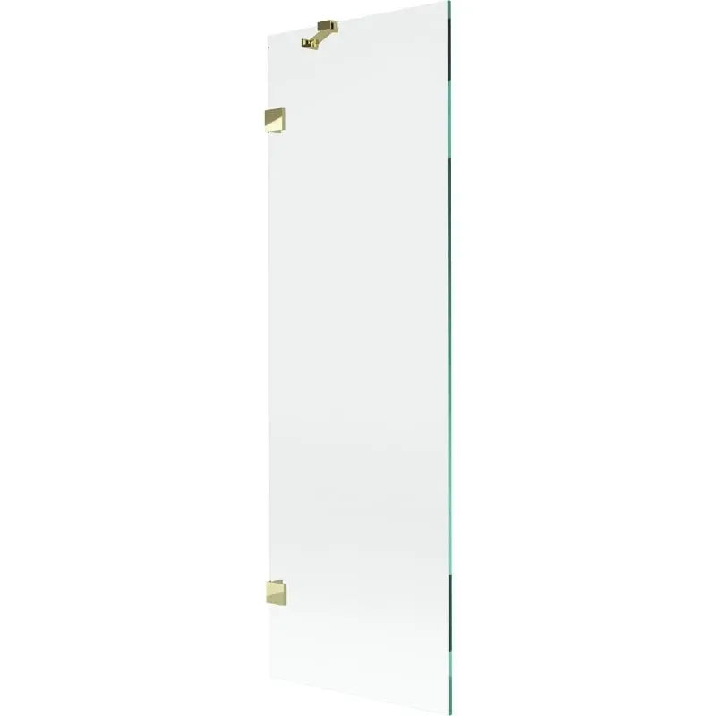 MEXEN/S Lunar vanová zástěna FIX 60 x 150, transparent, zlatá 897-060-000-50-00