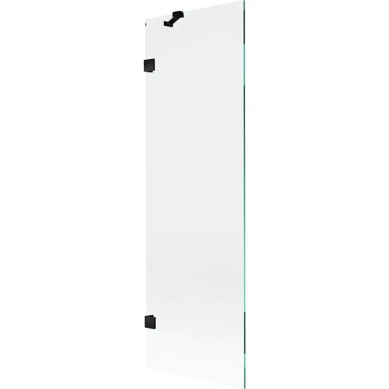 MEXEN/S Lunar vanová zástěna FIX 60 x 150, transparent, černá 897-060-000-70-00