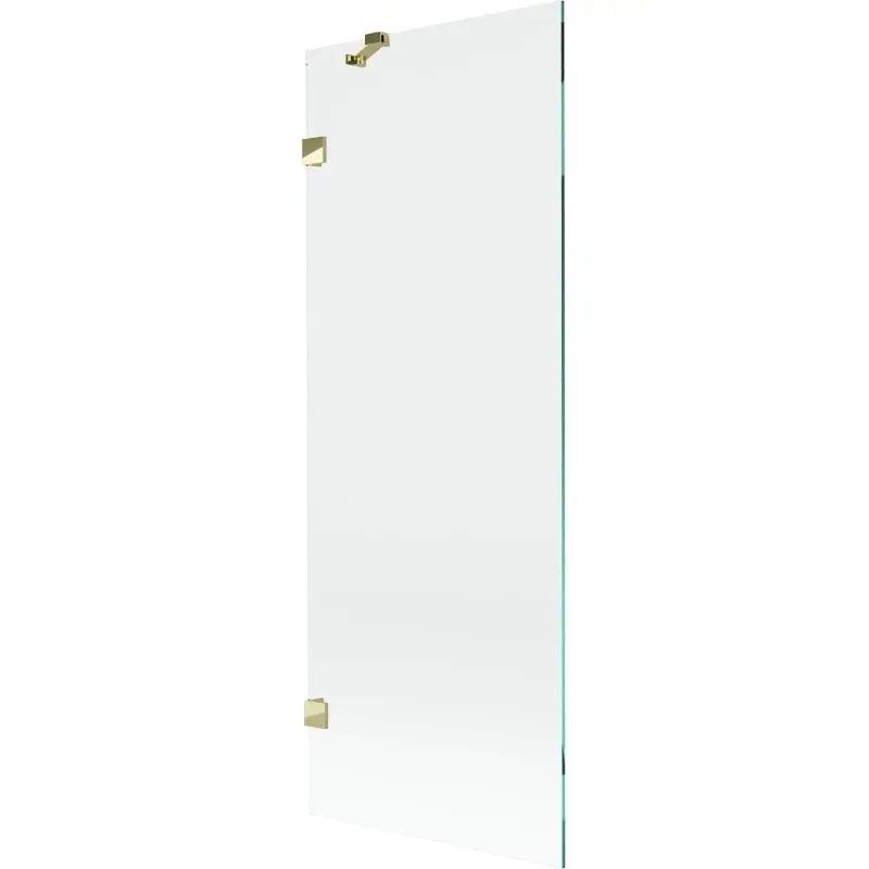MEXEN/S Lunar vanová zástěna FIX 70 x 150, transparent, zlatá 897-070-000-50-00