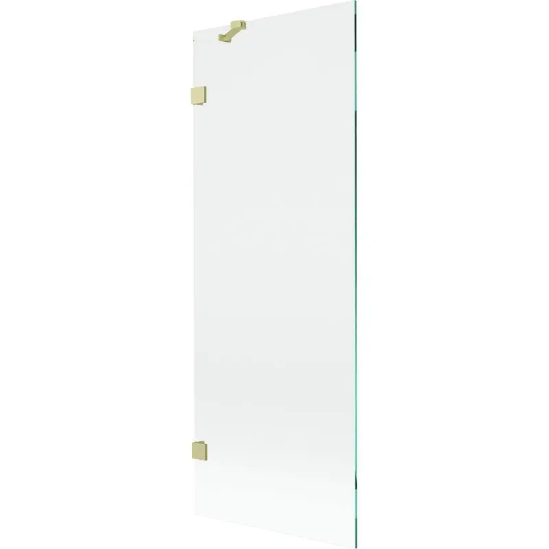 MEXEN/S Lunar vanová zástěna FIX 70 x 150, transparent, zlatá kartáčovaná 897-070-000-55-00