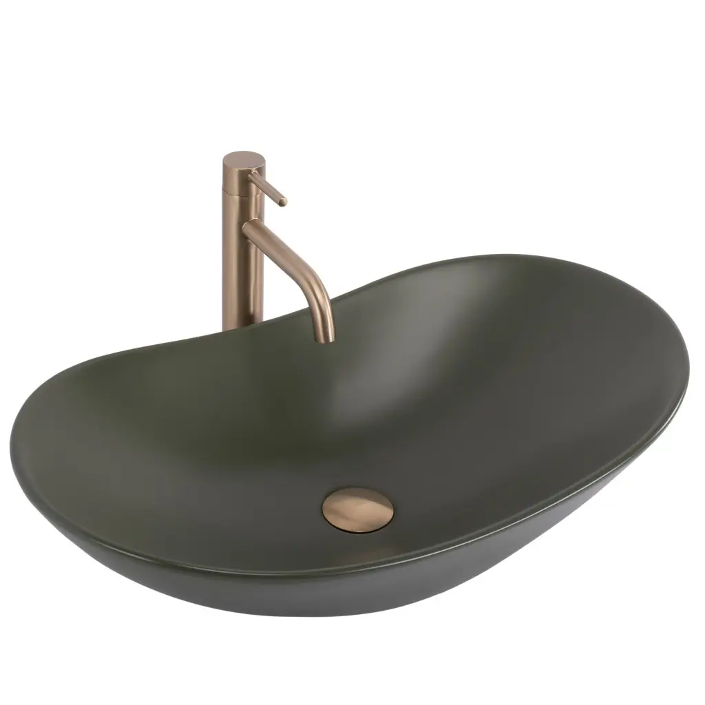 REA Umyvadlo na desku ROYAL Olive Matt REA-U6372