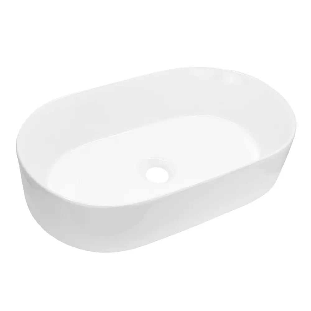 Mereo Umyvadlo na desku bez přepadu, Celie, 530x315x135 mm, oválné, keramické UC533214O