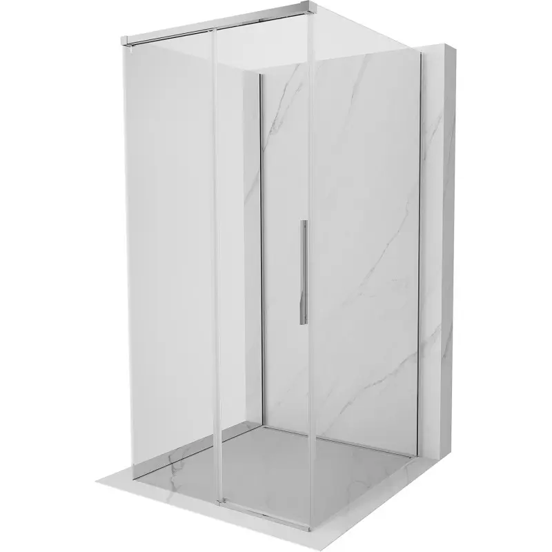 MEXEN/S Rox-3S sprchový kout 3 stěnný , posuvný 100 x 100, transparent, chrom 8C2-100-100-01-00-3S