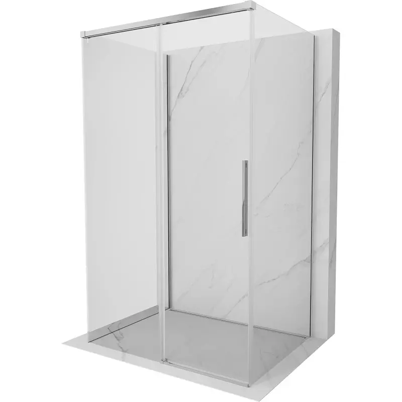 MEXEN/S Rox-3S  sprchový kout 3 stěnný , posuvný 140 x 100, transparent, chrom 8C2-140-100-01-00-3S