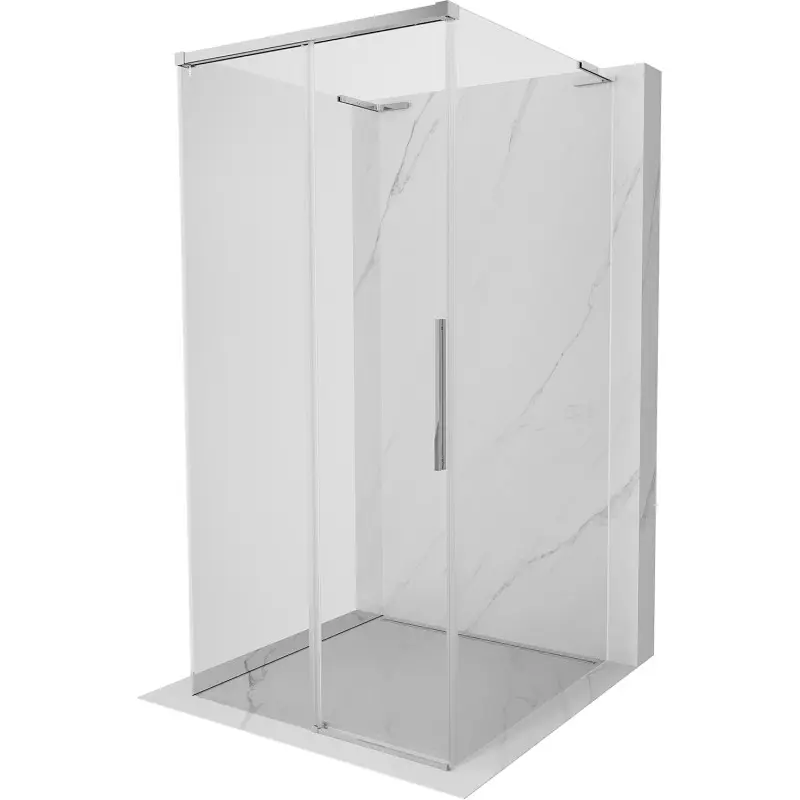 MEXEN/S Rox-3S L sprchový kout 3 stěnný , posuvný 100 x 100, transparent, chrom 8C2L-100-100-01-00-3S