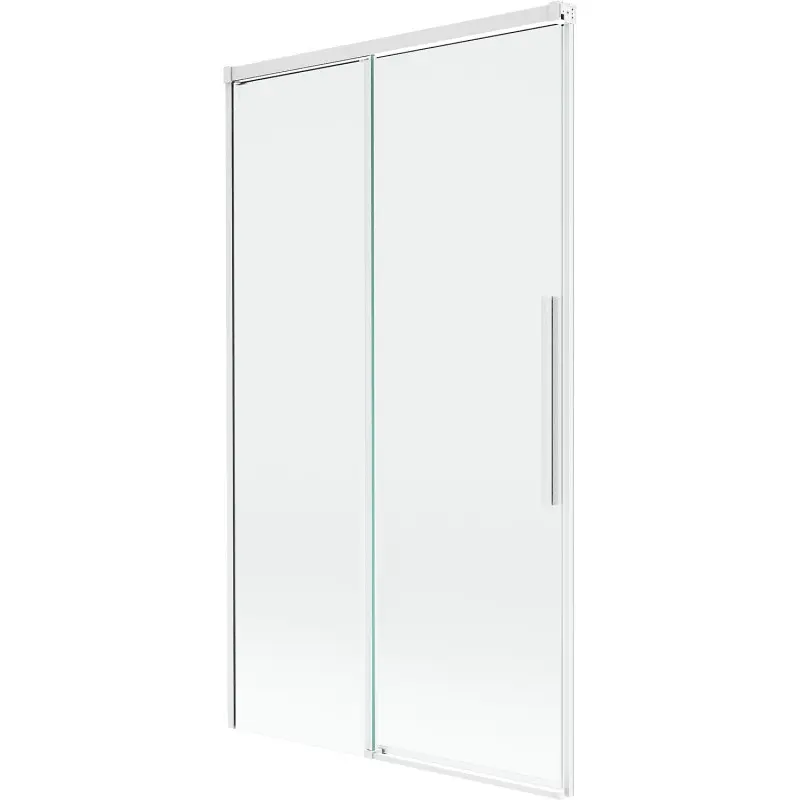 MEXEN/S Rox vanová zástěna 2-křídlová posuvná 100 x 150, transparent, bílá 8C9-100-001-20-00