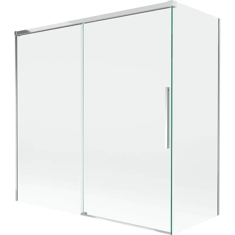 MEXEN/S Rox vanová zástěna 2-křídlová posuvná 160 + 70 x 150, transparent, bílá 8C9-160-070-20-00