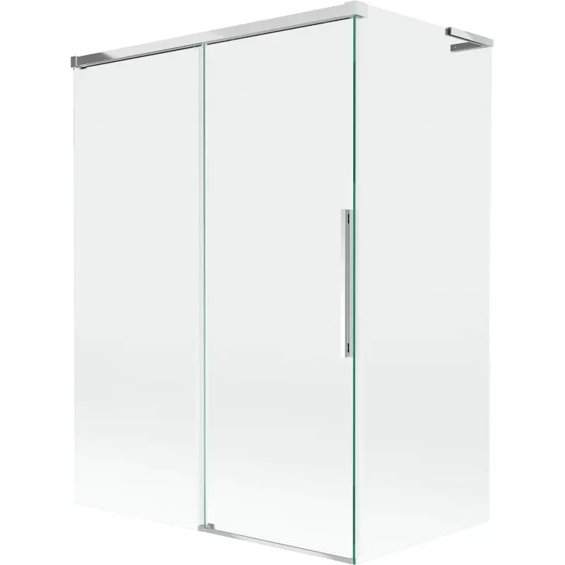 MEXEN/S Rox L vanová zástěna 2-křídlová posuvná 120 + 70 x 150, transparent, chrom 8C9L-120-070-01-00