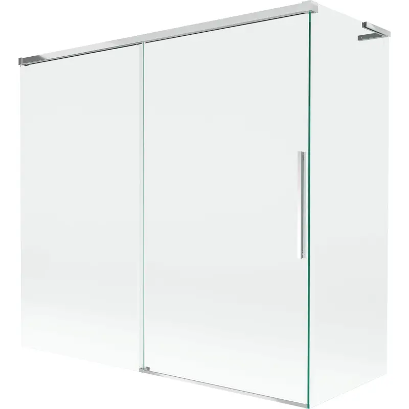 MEXEN/S Rox L vanová zástěna 2-křídlová posuvná 170 + 75 x 150, transparent, chrom 8C9L-170-075-01-00