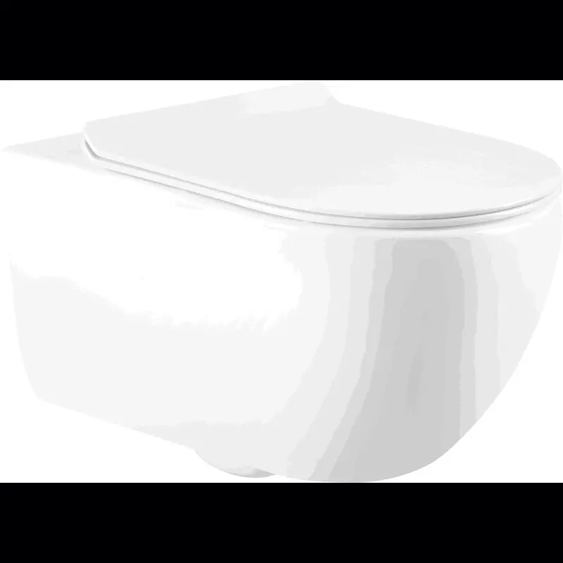 MEXEN Carmen mísa wc Rimless včetně sedátka s slow slim, duroplast, bílá lesk 3088L4000
