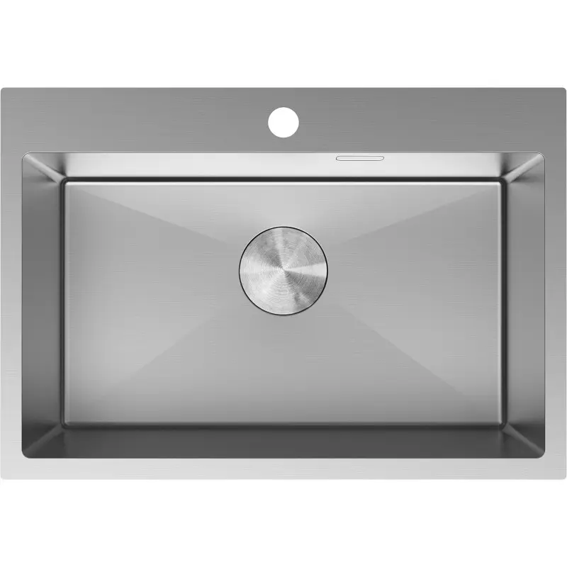 MEXEN Solix ocelový dřez 1-bowl 650 x 450 mm, nerez 6403651000-01