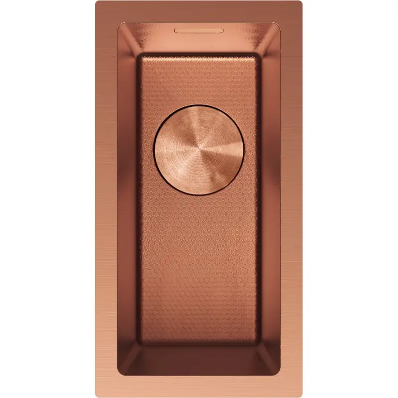MEXEN Trixo ocelový dřez 1-bowl 230 x 440 mm, měď HC 6411221000-65HC