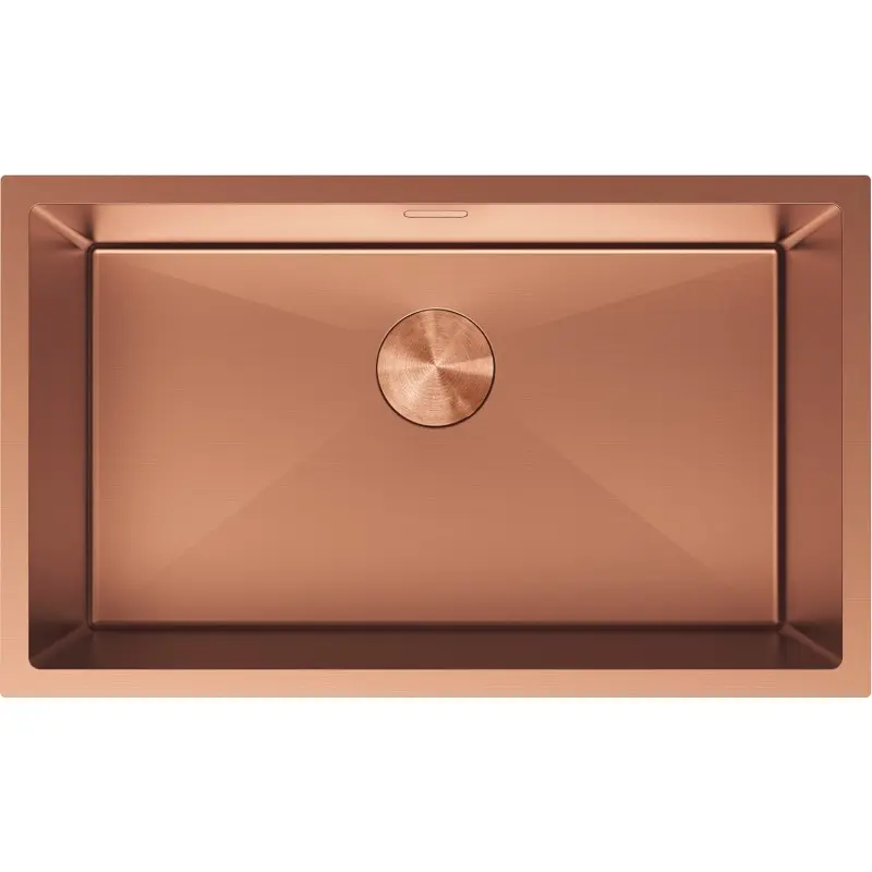 MEXEN Trixo ocelový dřez 1-bowl 750 x 440 mm, měď 6415751000-65
