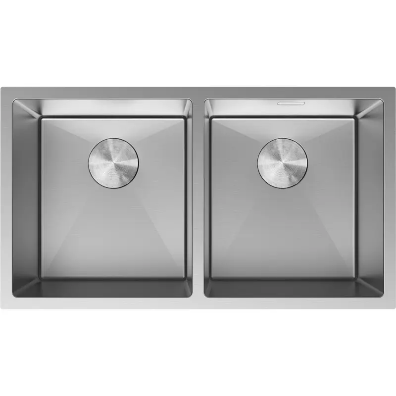 MEXEN Binox ocelový dřez 2-bowl 800 x 450 mm, nerez 6421802000-01