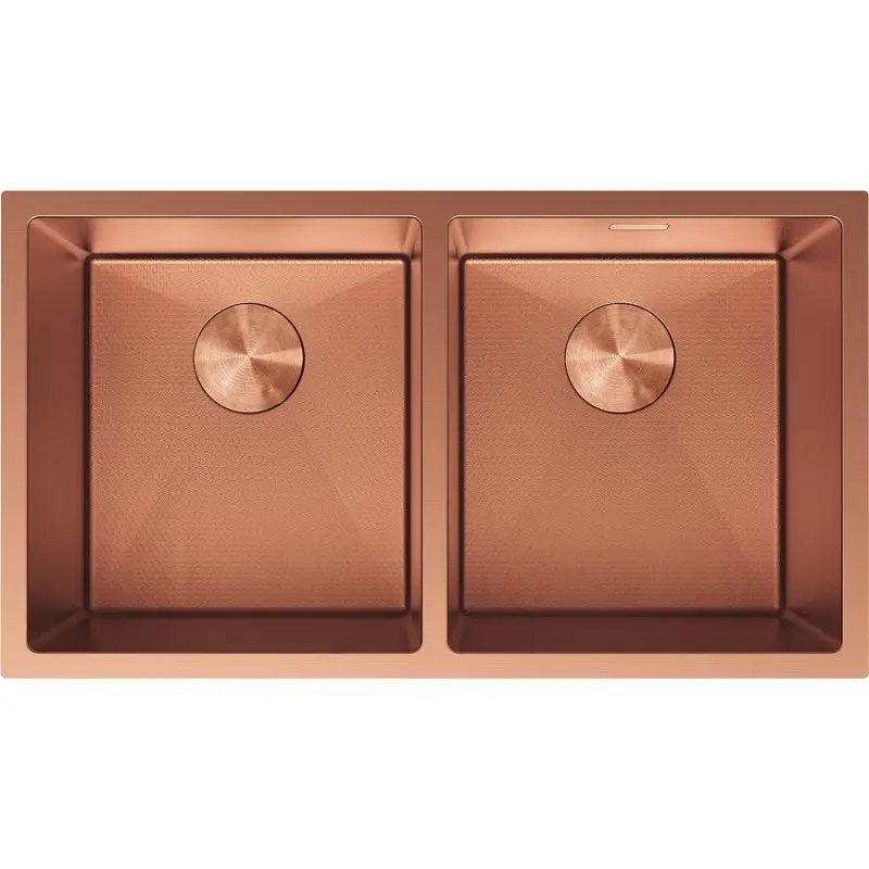 MEXEN Binox ocelový dřez 2-bowl 800 x 450 mm, měď HC 6421802000-65HC