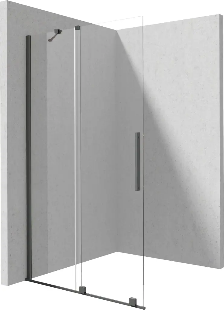DEANTE Prizma krátká ke kolmé stěně/dlouhá k paralelní stěně sprchová stěna, walk-in, 80 cm posuvná; KTJ_D38R