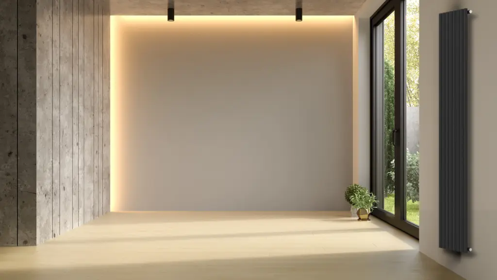 INVENA Dekorativní radiátor MONO 1600X480 černý UG-10-C16-A
