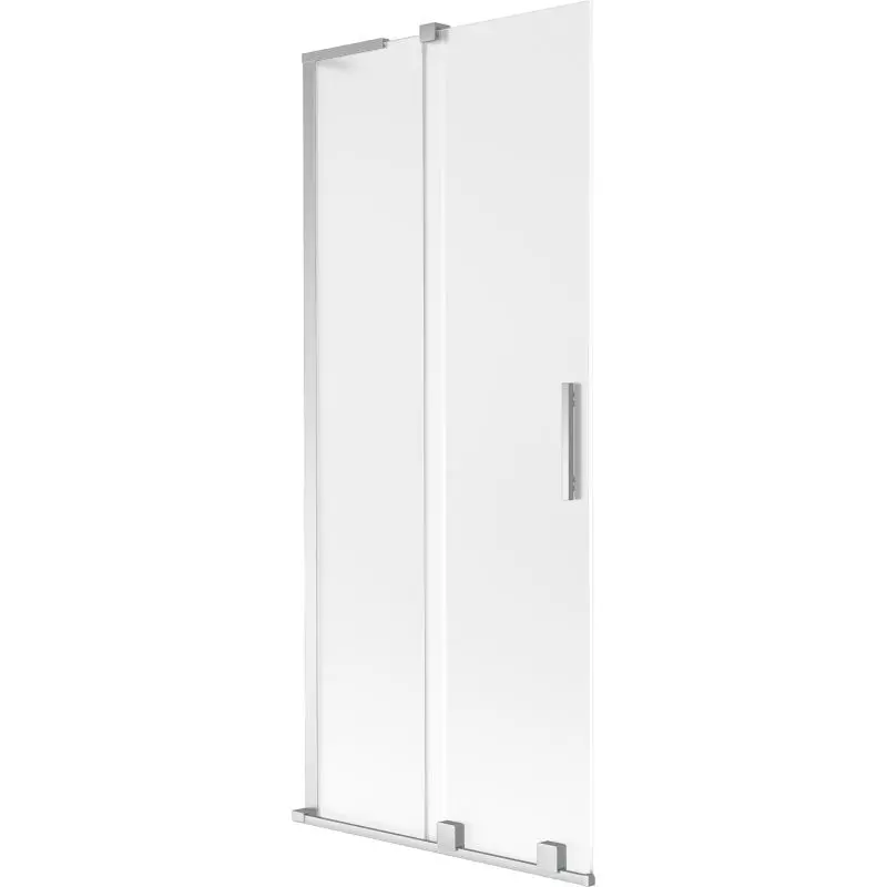 MEXEN/S Velar L dvoukřídlá posuvná vanová zástěna 80 x 150, dekor, chrom 896-080-003-31-01