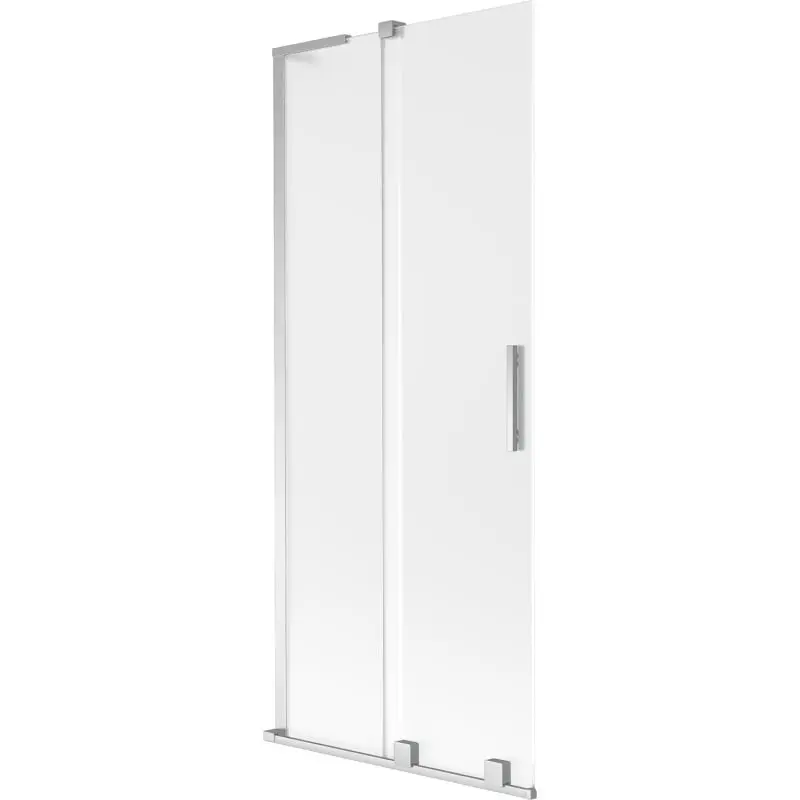 MEXEN/S Velar L dvoukřídlá posuvná vanová zástěna 85 x 150, dekor, chrom 896-085-003-31-01