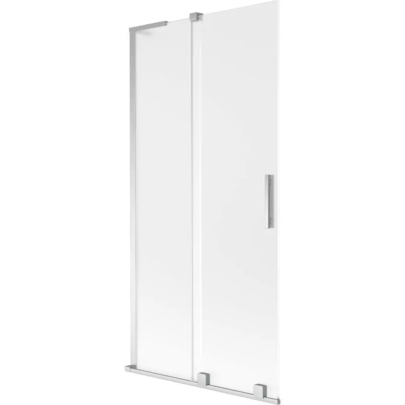 MEXEN/S Velar L dvoukřídlá posuvná vanová zástěna 95 x 150, dekor, chrom 896-095-003-31-01