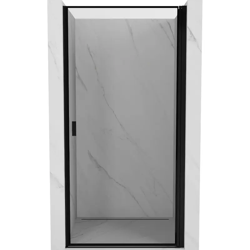MEXEN MIST dveřní část (1d) 100x200 cm 6mm černá, okraj, pravé 8A2-100-000-70-70-P