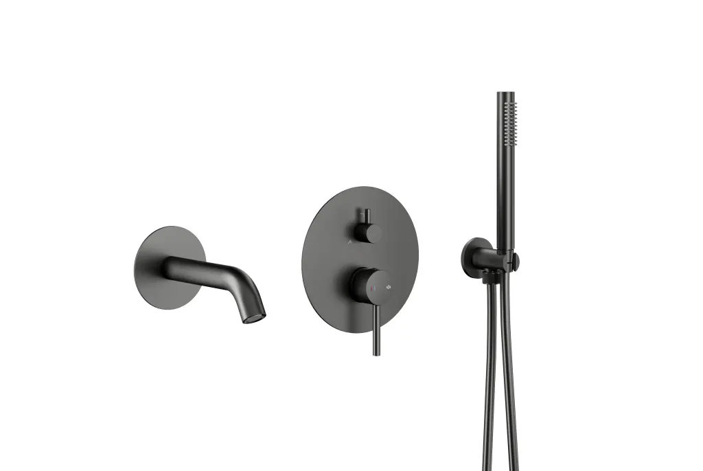KFA Set vanový Moza, podomítkový Moza s baterií 3 funkční, PVD gunmetal šedá 5039-401-61