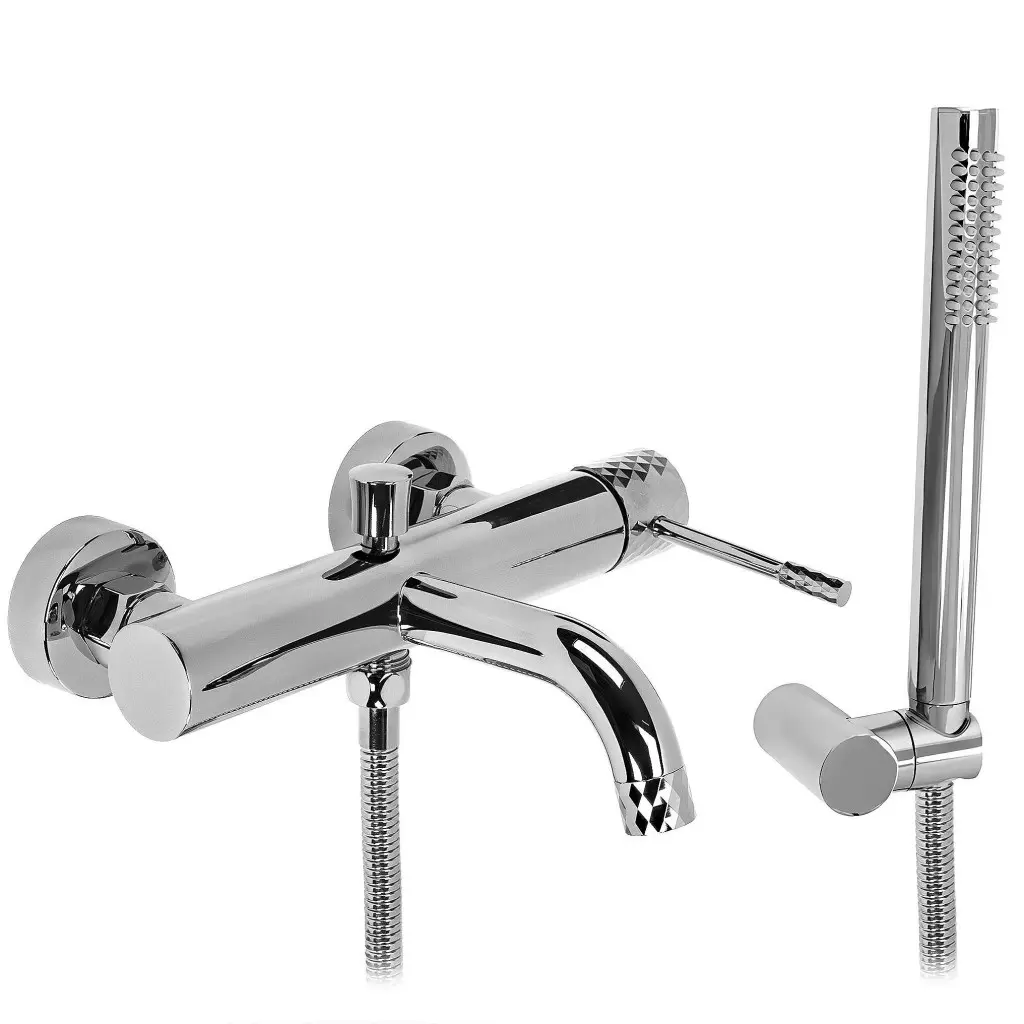 Nástěnná vanová baterie REA LUNGO Diamond, chrom