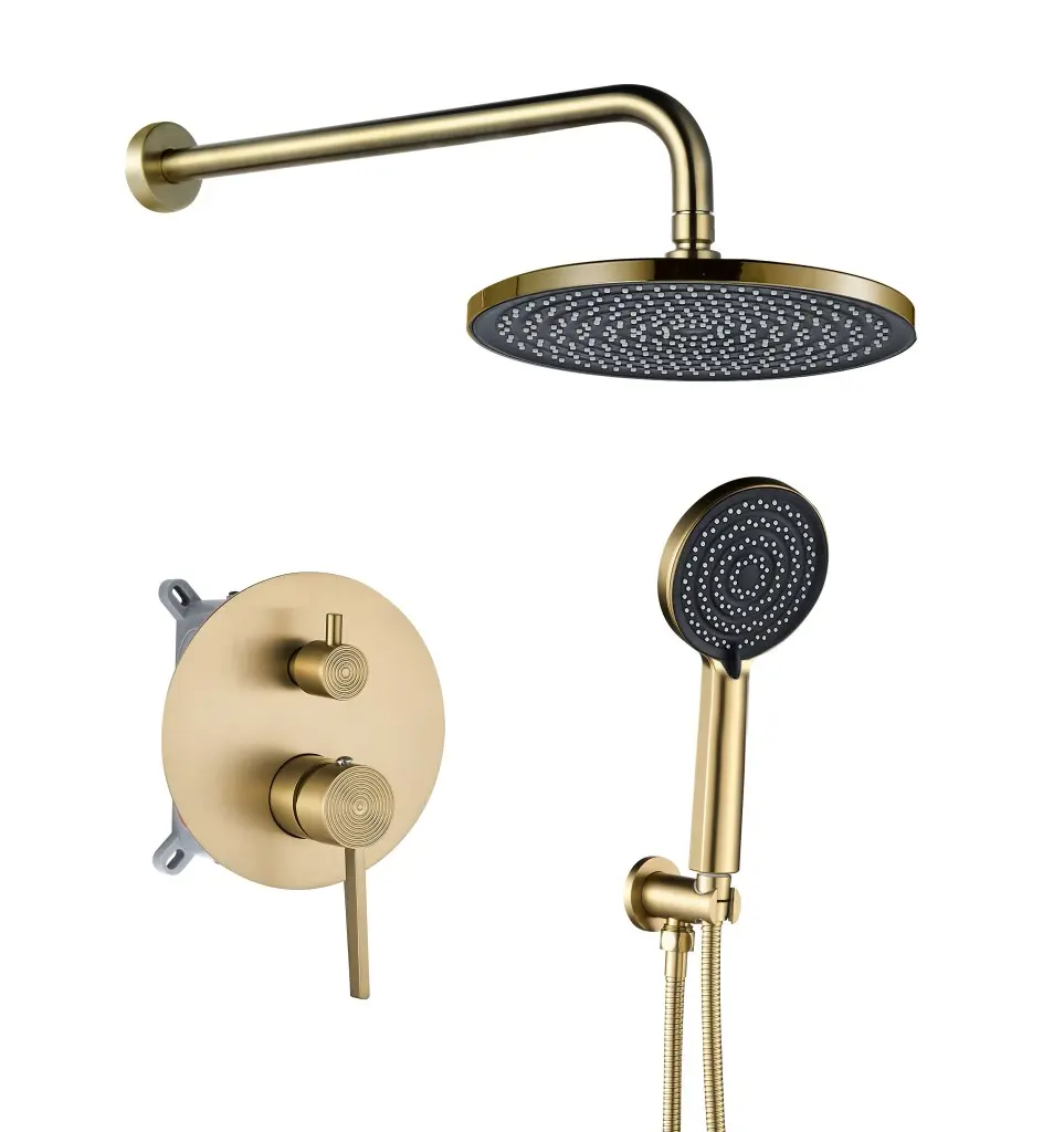 REA Podomítková sprchová sada Foster Brush Gold + BOX REA-P6441