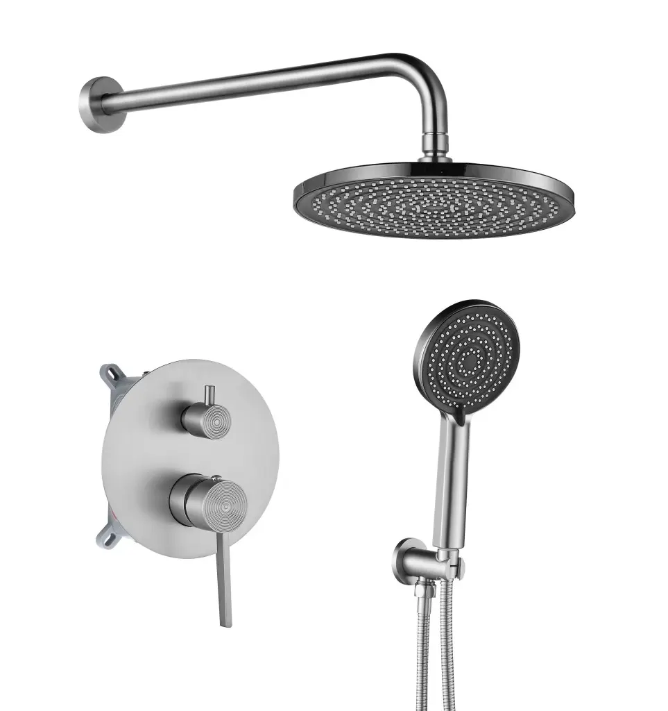 REA Podomítková sprchová sada Foster Brush Nickel + BOX REA-P6440